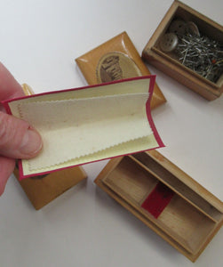 Pair of Victorian Mauchline Ware Boxes. Hollyrood Palace and Falkland Palace