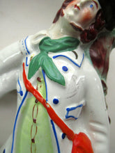 Load image into Gallery viewer, 1860s Staffordshire Figurine Murder Crime Subject Thomas Smith William Collier Poacher
