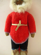 Load image into Gallery viewer, Vintage Mid Century Inuit Eskimo Doll with handmade felt clothes
