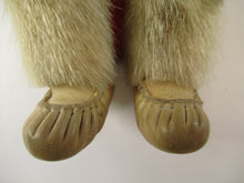 Load image into Gallery viewer, Vintage Mid Century Inuit Eskimo Doll with handmade felt clothes
