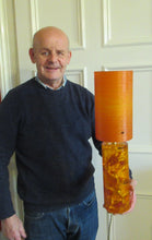 Load image into Gallery viewer, 1970s Orange Shattaline Perspex Lamp with Original Tangerine Shadee
