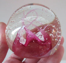 Load image into Gallery viewer, 1980s Innes Burns Pink Cauldron Caithness Scottish Glass Paperweight
