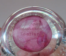 Load image into Gallery viewer, 1980s Innes Burns Pink Cauldron Caithness Scottish Glass Paperweight
