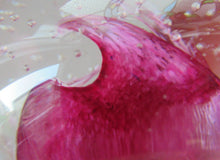 Load image into Gallery viewer, 1980s Innes Burns Pink Cauldron Caithness Scottish Glass Paperweight
