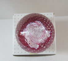 Load image into Gallery viewer, 1980s Innes Burns Pink Cauldron Caithness Scottish Glass Paperweight
