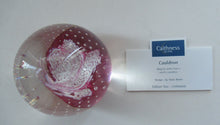 Load image into Gallery viewer, 1980s Innes Burns Pink Cauldron Caithness Scottish Glass Paperweight
