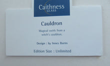 Load image into Gallery viewer, 1980s Innes Burns Pink Cauldron Caithness Scottish Glass Paperweight
