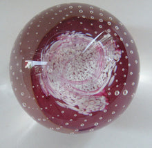 Load image into Gallery viewer, 1980s Innes Burns Pink Cauldron Caithness Scottish Glass Paperweight
