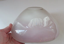 Load image into Gallery viewer, Vintage Murano Glass Geode Bowl Pink and White Seguso Style
