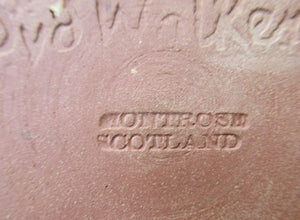 1960s Syd Walker Ceramic and Oak Cheeseboard. Scottish Retail Historical Item