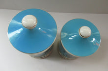 Load image into Gallery viewer, 1960s Portmeirion Blue Apothecary Pot. Dolphins Tea
