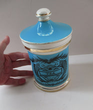 Load image into Gallery viewer, 1960s Portmeirion Blue Apothecary Pot. Dolphins Tea
