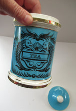 Load image into Gallery viewer, 1960s Portmeirion Blue Apothecary Pot. Dolphins Tea
