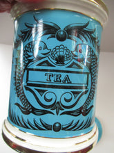 Load image into Gallery viewer, 1960s Portmeirion Blue Apothecary Pot. Dolphins Tea
