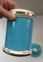 Load image into Gallery viewer, 1960s Portmeirion Blue Apothecary Pot. Dolphins Tea
