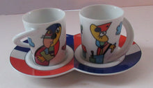 Load image into Gallery viewer, 1980s Otmar Alt Rosenthal Espresso Love Cups  with Shared Saucer
