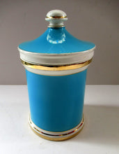 Load image into Gallery viewer, 1960s Portmeirion Blue Apothecary Pot. Dolphins Tea
