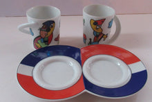 Load image into Gallery viewer, 1980s Otmar Alt Rosenthal Espresso Love Cups  with Shared Saucer
