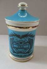 Load image into Gallery viewer, 1960s Portmeirion Blue Apothecary Pot. Dolphins Tea
