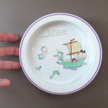 Load image into Gallery viewer, 1930s Shelley Baby&#39;s Bowl with Mermaid and Boo Boo
