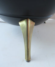 Load image into Gallery viewer, Vintage 1950s Flying Saucer Space Age Atomic Coal or Log Bucket. Tripod Legs
