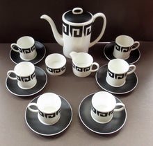 Load image into Gallery viewer, Susie Copper 1960s Black Keystone Wedgwood Coffee Set
