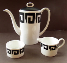 Load image into Gallery viewer, Susie Copper 1960s Black Keystone Wedgwood Coffee Set
