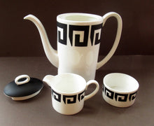 Load image into Gallery viewer, Susie Copper 1960s Black Keystone Wedgwood Coffee Set
