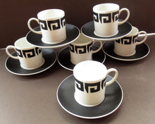 Load image into Gallery viewer, Susie Copper 1960s Black Keystone Wedgwood Coffee Set
