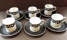 Load image into Gallery viewer, Susie Copper 1960s Black Keystone Wedgwood Coffee Set
