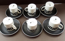 Load image into Gallery viewer, Susie Copper 1960s Black Keystone Wedgwood Coffee Set
