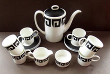 Load image into Gallery viewer, Susie Copper 1960s Black Keystone Wedgwood Coffee Set
