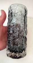 Load image into Gallery viewer, 1960s Whitefriars Glass Pewter Bark Vase
