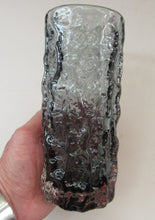 Load image into Gallery viewer, 1960s Whitefriars Glass Pewter Bark Vase
