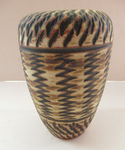 Load image into Gallery viewer, Vintage Mid-Century Modern Sgraffito Terracotta Vase; Possibly by Alfred Krupp for Wekara
