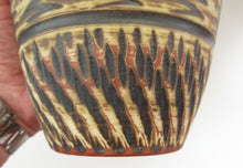 Load image into Gallery viewer, Vintage Mid-Century Modern Sgraffito Terracotta Vase; Possibly by Alfred Krupp for Wekara
