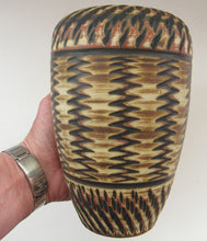 Load image into Gallery viewer, Vintage Mid-Century Modern Sgraffito Terracotta Vase; Possibly by Alfred Krupp for Wekara
