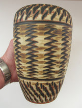 Load image into Gallery viewer, Vintage Mid-Century Modern Sgraffito Terracotta Vase; Possibly by Alfred Krupp for Wekara
