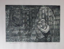 Load image into Gallery viewer, Scottish Art Ian Fleming Comment Series Pencil Signed Etching and Aquatint
