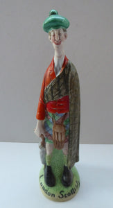 Very Rare Antique Bisque Porcelain SKINNY or Elongated  Figurine by Schafer & Vater: LONDON SCOTTISH