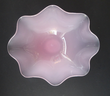 Load image into Gallery viewer, 1940s ORREFORS by SVEN PALMQVIST. Sugar Pink Opaline Kantara Bowl with Undulating Rim
