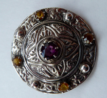 Load image into Gallery viewer, Vintage Silver Celtic Shield Brooch. Marked Silver - but most probably made by Shipton &amp; Co, Birmingham
