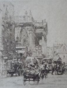 william walcot etching covent garden and royal opera house 1915