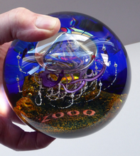 Load image into Gallery viewer, LIMITED EDITION Scottish Caithness Glass Paperweight: MILLENNIUM Voyager by Colin Terris; 2000
