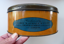 Load image into Gallery viewer, Horner&#39;s Toffee Tin College Boy Image on Lid
