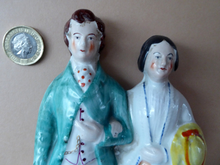 Load image into Gallery viewer, STAFFORDSHIRE FIGURINE. Miniature Model of the Prince and Princess of Wales
