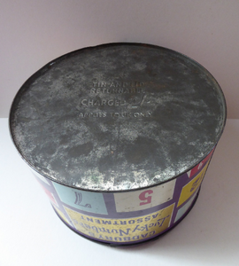 1960s Cadbury's Lucky Numbers 6lb Biscuit Tin
