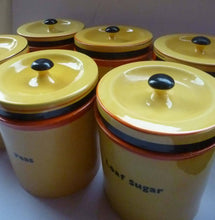 Load image into Gallery viewer, Extremely Rare  and Decorative Large Art Deco Carlton Ware Storage Jars: LOAF SUGAR
