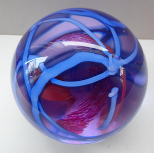 SCOTTISH Caithness Glass Paperweight: Vibrance by Alastair MacIntosh, 1989