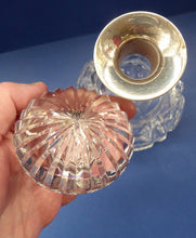 Load image into Gallery viewer, 1930s MAPPIN &amp; WEBB and John Walsh Crystal Hallmarked Silver Neck Decanter. KENILWORTH Cut Pattern
